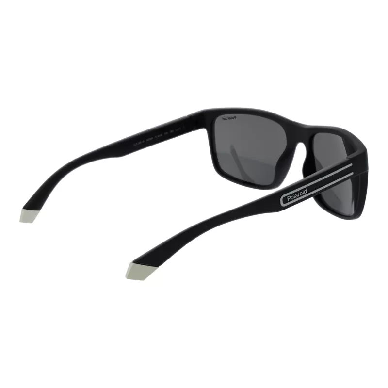 POLAROID Vīriešu PLD2157S57003 Polarizētas saulesbrilles - Melns rāmis, pelēkas lēcas 57mm