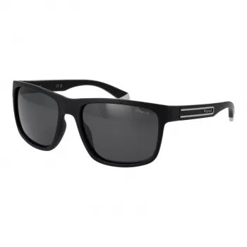 POLAROID Vīriešu PLD2157S57003 Polarizētas saulesbrilles - Melns rāmis, pelēkas lēcas 57mm