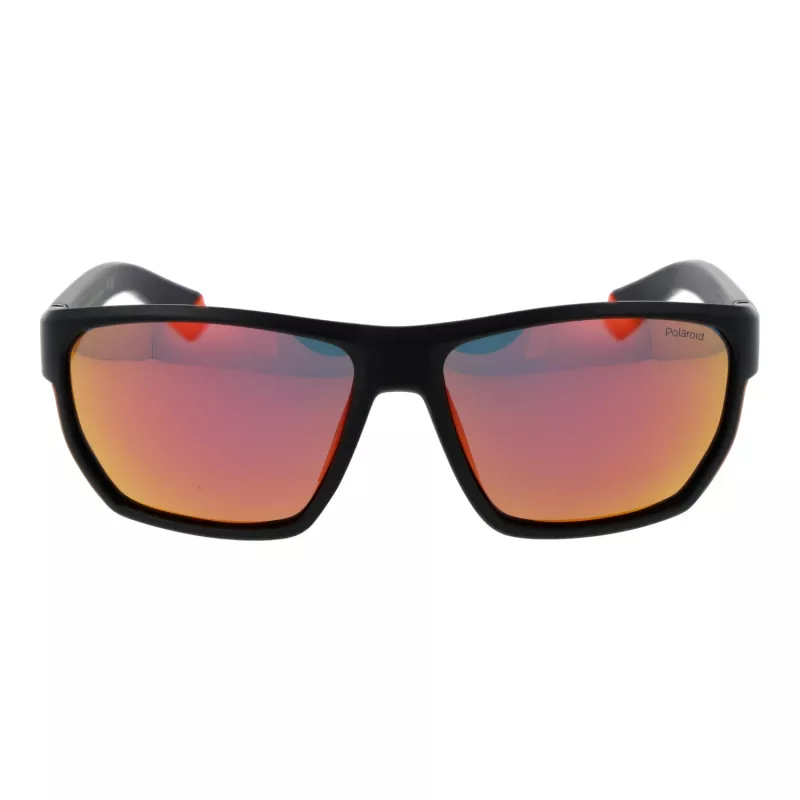 Polaroid vīriešu saulesbrilles PLD7057S60RC2 - taisnstūra polarizētas 60 mm lēcas