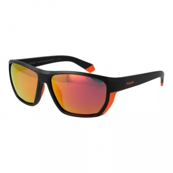 Polaroid vīriešu saulesbrilles PLD7057S60RC2 - taisnstūra polarizētas 60 mm lēcas