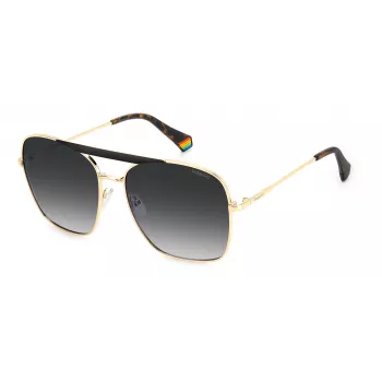 Polaroid PLD 6201/S Women's Aviator Sunglasses Havana Brown Polarized