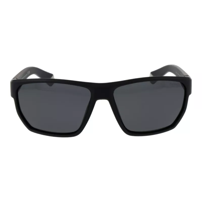 Polaroid PLD 7057/S Vīriešu Polarizētas Saulesbrilles - Melns Rāmis Pelēkas Lēcas 60mm