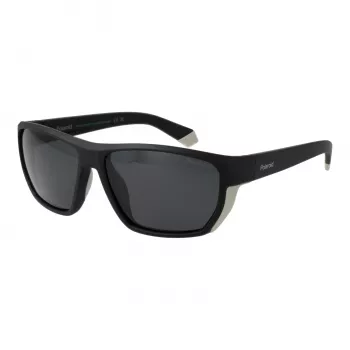 Polaroid PLD 7057/S Vīriešu Polarizētas Saulesbrilles - Melns Rāmis Pelēkas Lēcas 60mm