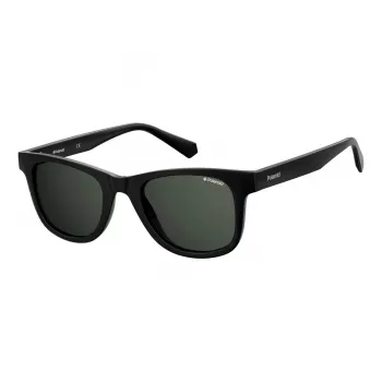 POLAROID PLD1016SNEW80 Vīriešu polarizētas saulesbrilles - Melns rāmis, pelēkas lēcas 50mm
