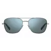 Polaroid PLD2068SX6LB5 Vīriešu taisnstūra polarizētas saulesbrilles, melnas/pelēkas, 58 mm
