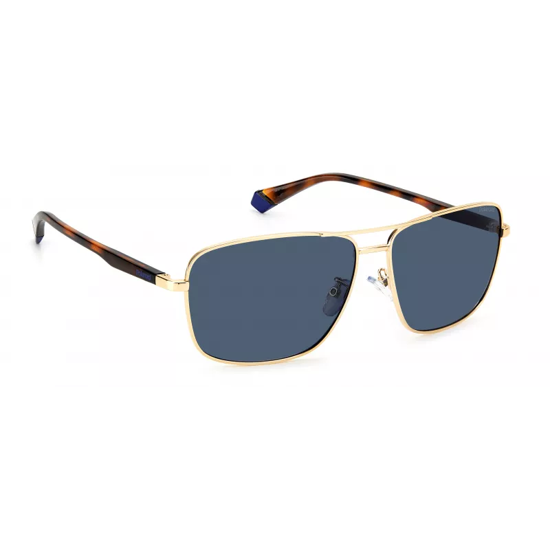 POLAROID PLD2119GSJ5GC Vīriešu Aviator Saulesbrilles - Zelts Rāmis Zaļas Polarizētas Lēcas