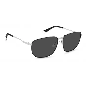 POLAROID PLD2120GS84JM Vīriešu taisnstūra Havannas saulesbrilles ar polarizētām brūnām lēcām