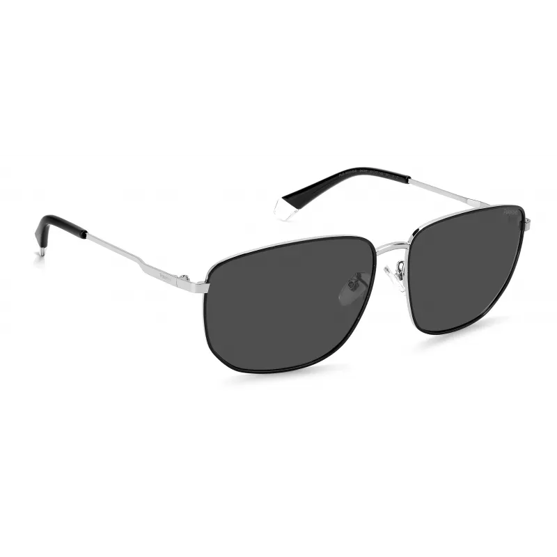 POLAROID PLD2120GS84JM Vīriešu taisnstūra Havannas saulesbrilles ar polarizētām brūnām lēcām