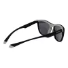 Polaroid PLD2133S08AM9 Unisex taisnstūra saulesbrilles - Melns rāmis, pelēkas polarizētas lēcas 56mm