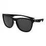 Polaroid PLD2133S08AM9 Unisex taisnstūra saulesbrilles - Melns rāmis, pelēkas polarizētas lēcas 56mm