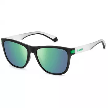 POLAROID PLD2138S3OL Unisex taisnstūra saulesbrilles - Havana rāmis, brūna polarizēta lēca