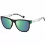 POLAROID PLD2138S3OL Unisex taisnstūra saulesbrilles - Havana rāmis, brūna polarizēta lēca