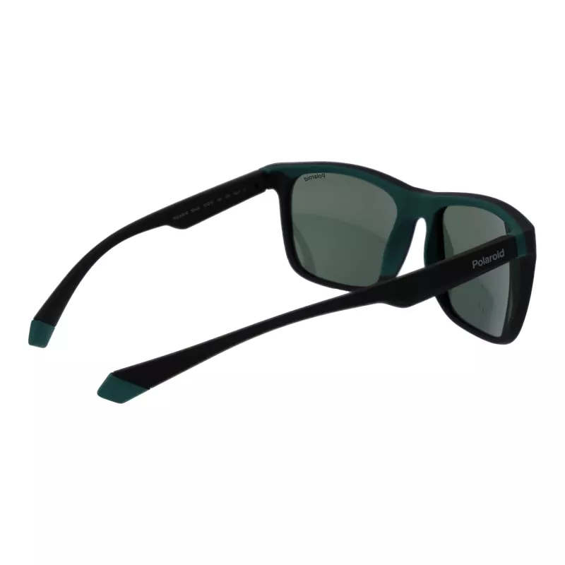 POLAROID PLD2141S563OL Unisex saulesbrilles - Havana rāmis, zaļas polarizētas lēcas, 57 mm