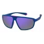 POLAROID PLD2142S802 Unisex saulesbrilles, Havana rāmis, pelēkas polarizētas lēcas, 61 mm