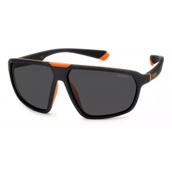 POLAROID PLD2142SRC2 Unisex taisnstūra saulesbrilles - Havannas rāmis, brūna polarizēta lēca