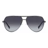 POLAROID PLD2145GSXKJ1 Vīriešu saulesbrilles Melns kvadrātveida rāmis Polarizētas pelēkas lēcas 62mm