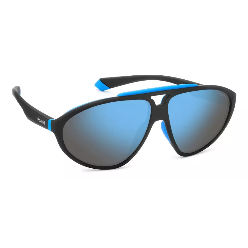 Polaroid PLD2151/S Unisex Pilot Saulesbrilles - Melns Rāmis Pelēkas Polarizētas Lēcas 62mm