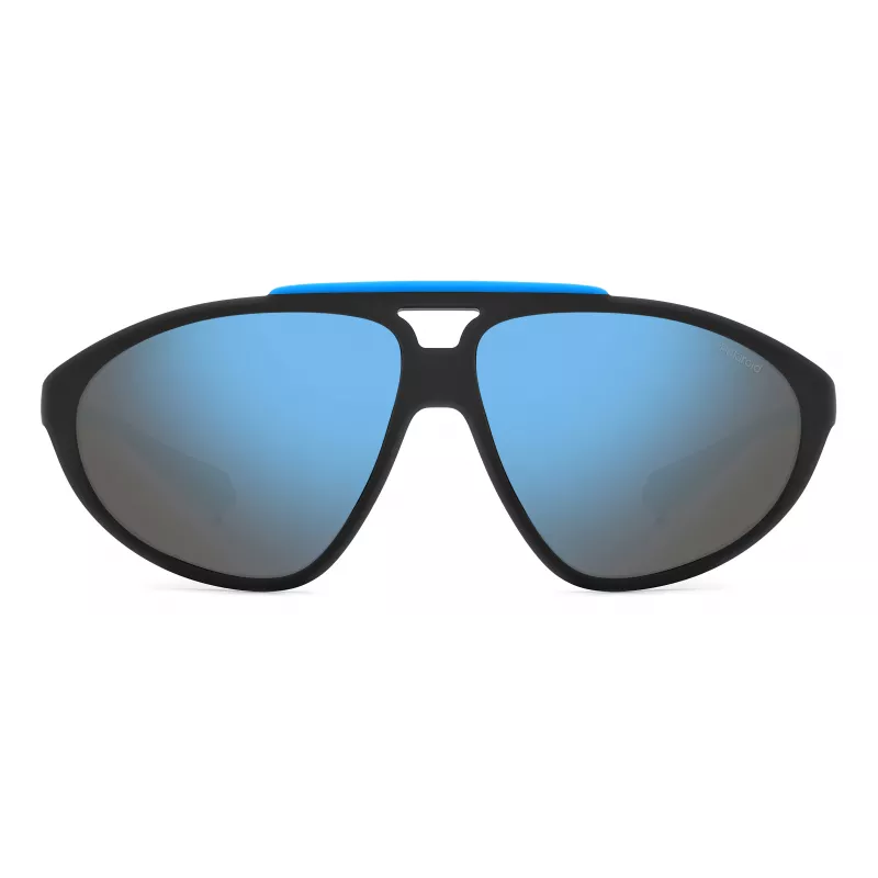 Polaroid PLD2151/S Unisex Pilot Saulesbrilles - Melns Rāmis Pelēkas Polarizētas Lēcas 62mm