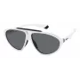 POLAROID PLD2151S6HT Unisex saulesbrilles Havana rāmis Zaļa polarizēta lēca 62mm