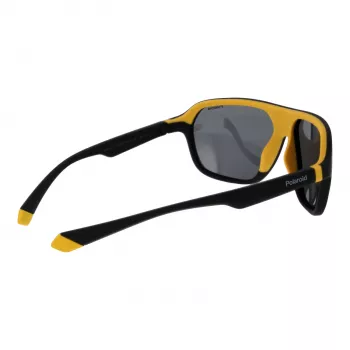 Polaroid PLD2152S58PGC Unisex taisnstūra saulesbrilles - Pelēks rāmis, pelēkas polarizētas lēcas, UV400