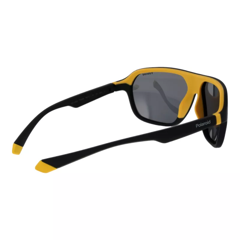 Polaroid PLD2152S58PGC Unisex taisnstūra saulesbrilles - Pelēks rāmis, pelēkas polarizētas lēcas, UV400