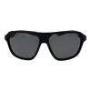 Polaroid PLD2152S58PGC Unisex taisnstūra saulesbrilles - Pelēks rāmis, pelēkas polarizētas lēcas, UV400