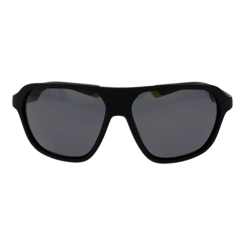 Polaroid PLD2152S58PGC Unisex taisnstūra saulesbrilles - Pelēks rāmis, pelēkas polarizētas lēcas, UV400