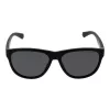 Polaroid PLD2156S56003 Unisex taisnstūra saulesbrilles - melns rāmis, pelēkas polarizētas TAC lēcas, UV400 aizsardzība
