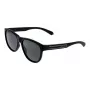 Polaroid PLD2156S56003 Unisex taisnstūra saulesbrilles - melns rāmis, pelēkas polarizētas TAC lēcas, UV400 aizsardzība