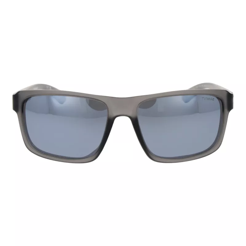 POLAROID PLD2158S58RIW Vīriešu polarizētās saulesbrilles - Melns rāmis, pelēkas lēcas 58mm