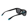 Polaroid PLD2163/S Unisex saulesbrilles - melns rāmis, pelēkas polarizētas lēcas - 54 mm