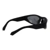 Polaroid PLD2165/S Unisex taisnstūra saulesbrilles - Melns rāmis, pelēkas polarizētas lēcas 59mm