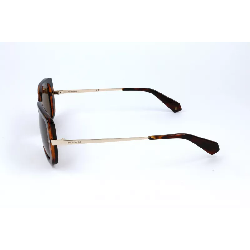 Polaroid PLD4075-S-86 Sieviešu kvadrātveida saulesbrilles Havana Brūnas Polarizētas
