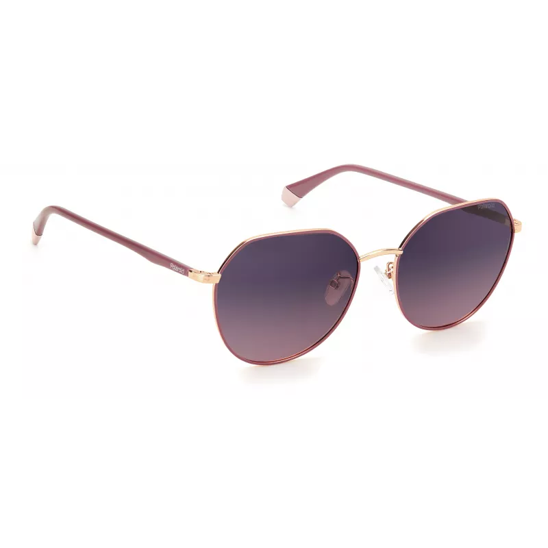 POLAROID PLD4106GSYK9X Sieviešu polarizētas saulesbrilles - Havana acetāta rāmis, brūna lēca, 59 mm