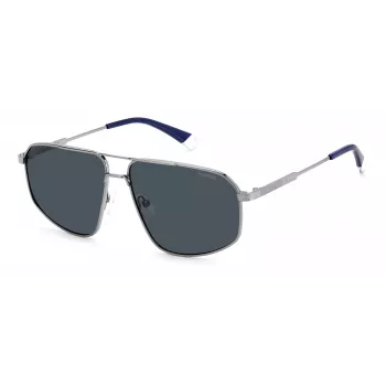 POLAROID PLD4118SX6LBC Vīriešu kvadrātveida saulesbrilles Havana Green Polarized UV400 59mm