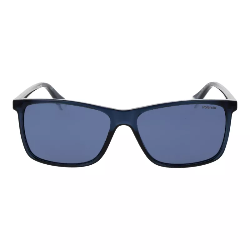 Polaroid PLD4137/S Vīriešu taisnstūra polarizētas saulesbrilles - Melna/Pelēka 58mm
