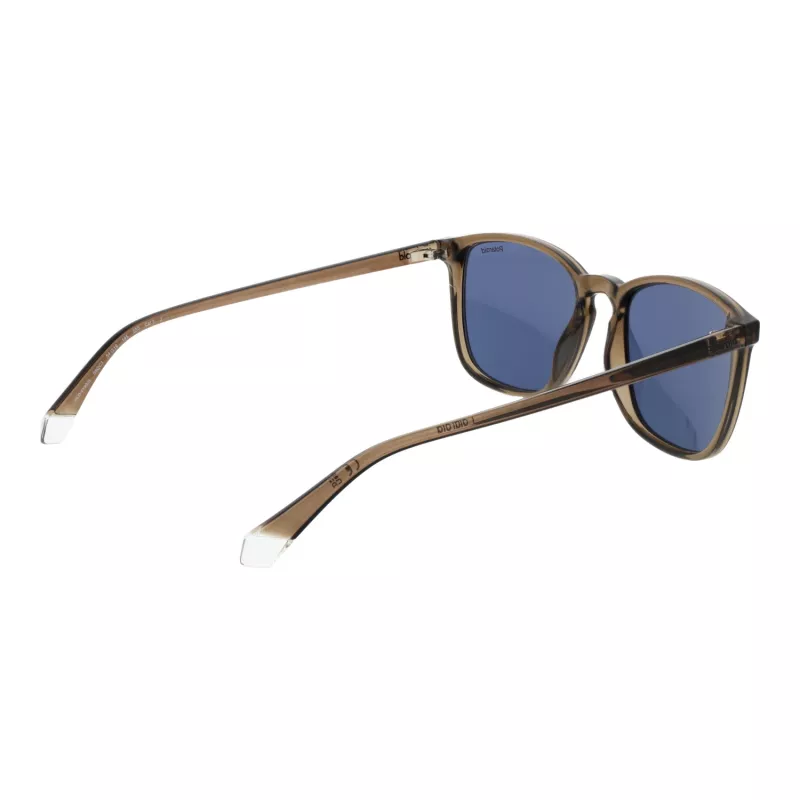 Polaroid PLD4139/S Vīriešu taisnstūra saulesbrilles - Havana rāmis, zaļa polarizēta lēca, 54 mm
