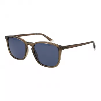 Polaroid PLD4139/S Vīriešu taisnstūra saulesbrilles - Havana rāmis, zaļa polarizēta lēca, 54 mm