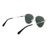 Polaroid PLD4142GSX60P Unisex taisnstūra saulesbrilles - melns rāmis, pelēkas polarizētas lēcas - 60/14/145 mm