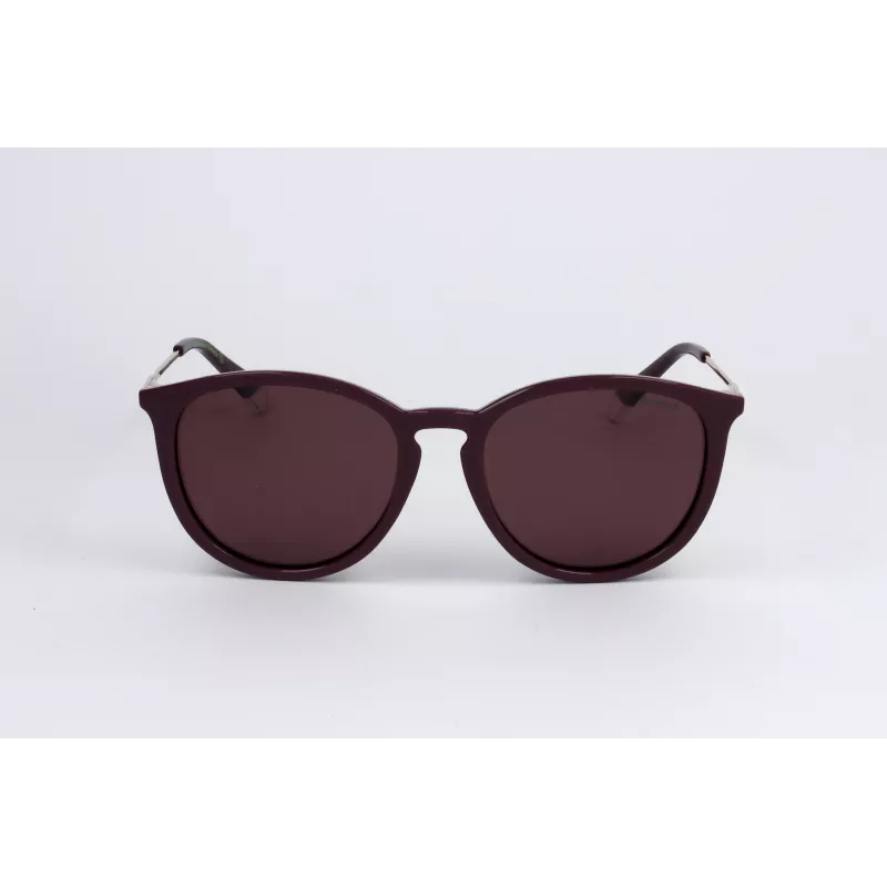 POLAROID PLD4143SXB3V Unisex taisnstūra saulesbrilles - Melns rāmis, pelēkas polarizētas lēcas, 53 mm