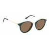 POLAROID PLD4147SX1EDF Unisex Taisnstūra saulesbrilles - Melns rāmis, pelēkas polarizētas lēcas 51mm