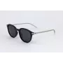 POLAROID PLD4148GSX807 Unisex saulesbrilles - Melns rāmis, Pelēkas polarizētas lēcas, 50/19/140 mm