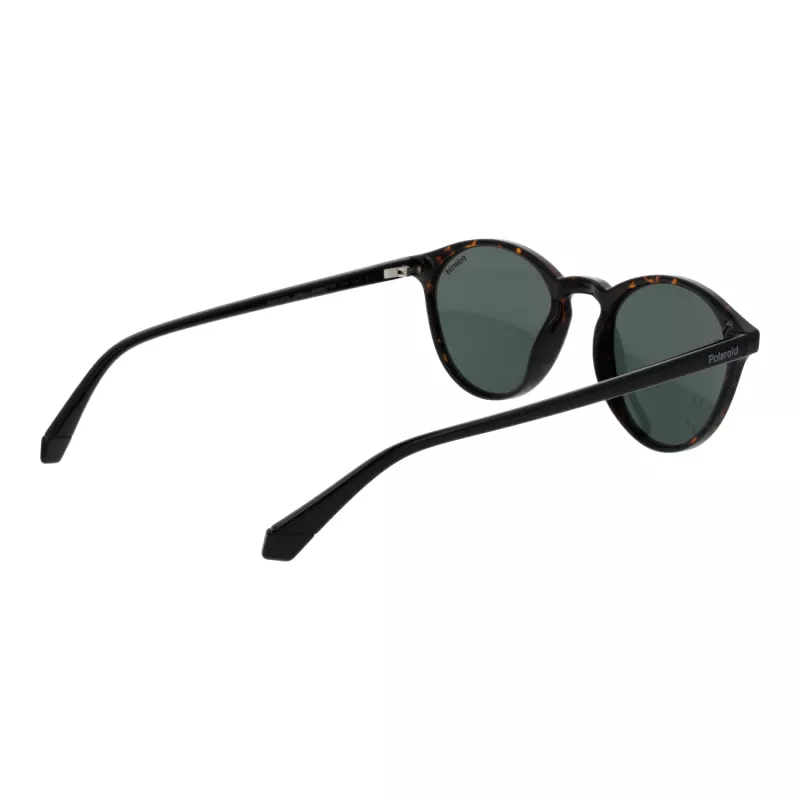 Polaroid PLD4153S50086 Vīriešu kvadrātveida Havana acetāta saulesbrilles ar pelēkām polarizētām lēcām