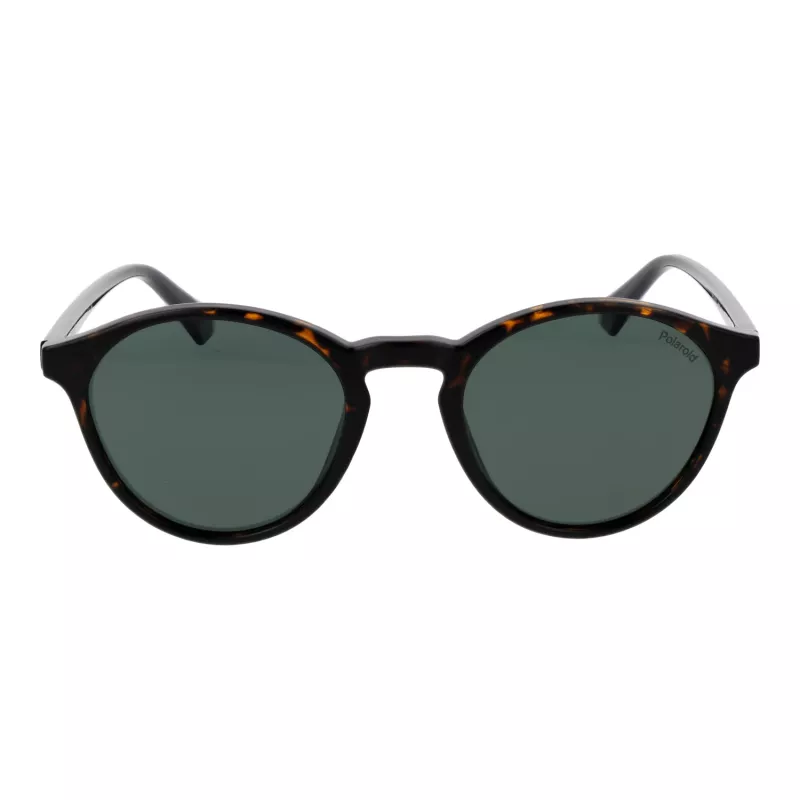 Polaroid PLD4153S50086 Vīriešu kvadrātveida Havana acetāta saulesbrilles ar pelēkām polarizētām lēcām