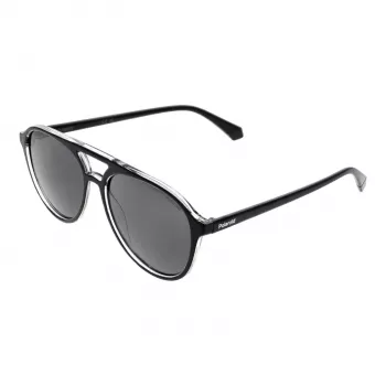Polaroid PLD4162S567C5 Unisex saulesbrilles - Havana Brūns rāmis, Brūnas polarizētas lēcas - 56/16/145 mm