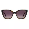 Polaroid PLD4189S086 Sieviešu kvadrātveida saulesbrilles - Havana acetāta rāmis, pelēkas polarizētas lēcas