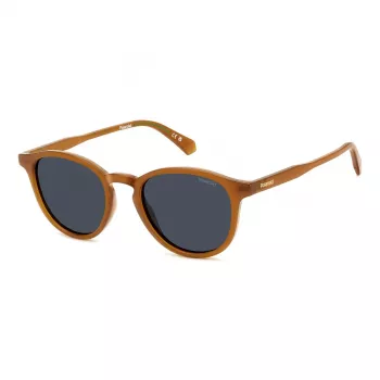 POLAROID PLD4191SFMP Vīriešu polarizētas saulesbrilles - Melns rāmis, pelēkas lēcas 51mm