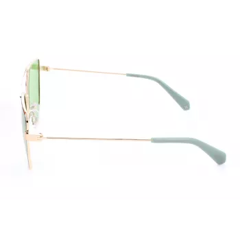 Polaroid PLD6057S1ED Sieviešu saulesbrilles - Melns rāmis, Pelēka polarizēta lēca, 58 mm