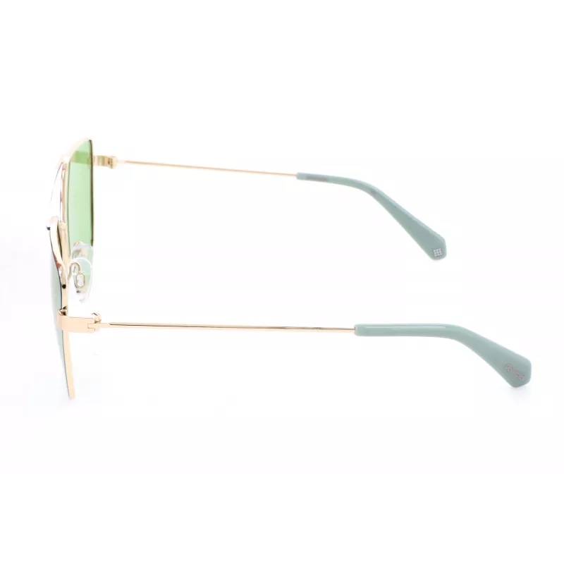 Polaroid PLD6057S1ED Sieviešu saulesbrilles - Melns rāmis, Pelēka polarizēta lēca, 58 mm