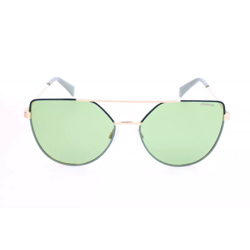 Polaroid PLD6057S1ED Sieviešu saulesbrilles - Melns rāmis, Pelēka polarizēta lēca, 58 mm